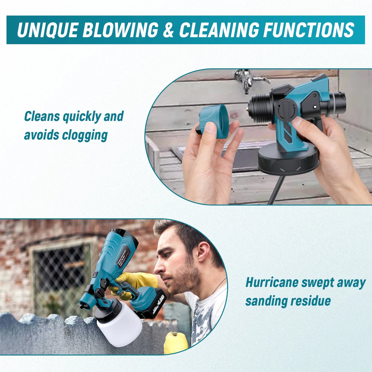 Magic Cordless Paint Sprayer – 3 Modes | 2-Hour Battery | Pro Finish at Home