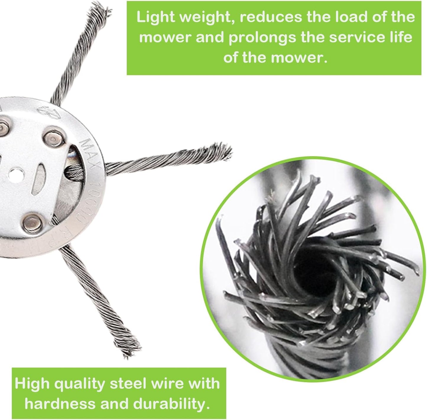 Power Steel Wire Grass Trimmer Head