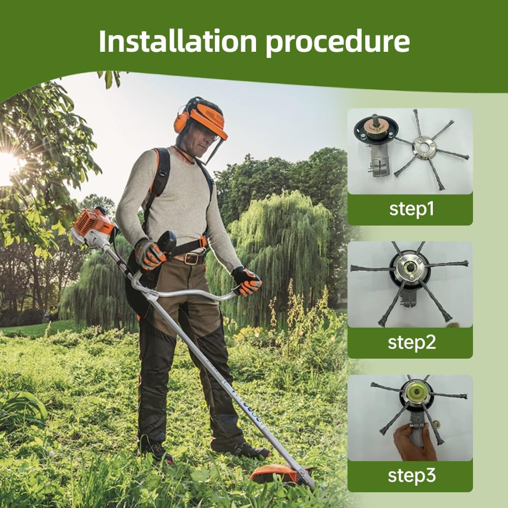 Power Steel Wire Grass Trimmer Head