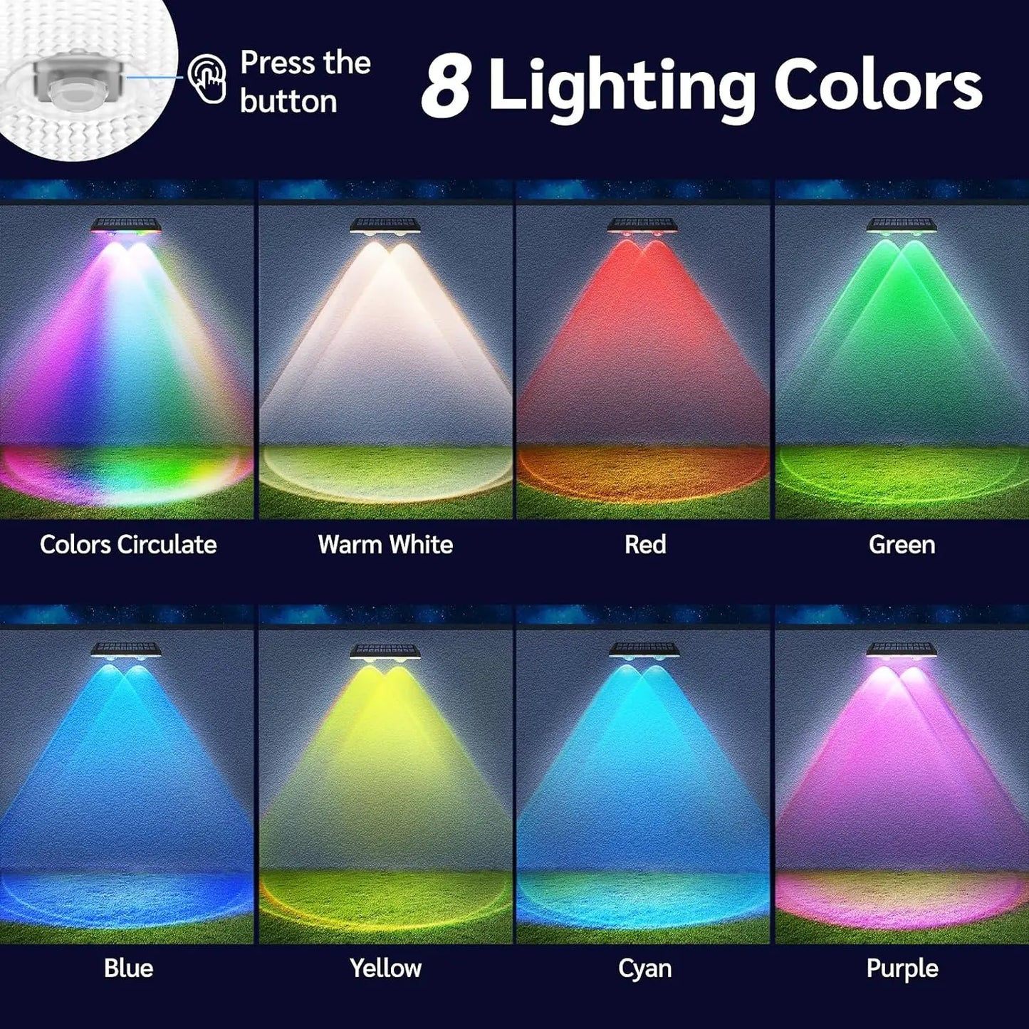 Solar Glow Fence Lights