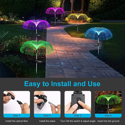 Magical Solar Jellyfish Lights 4Pcs
