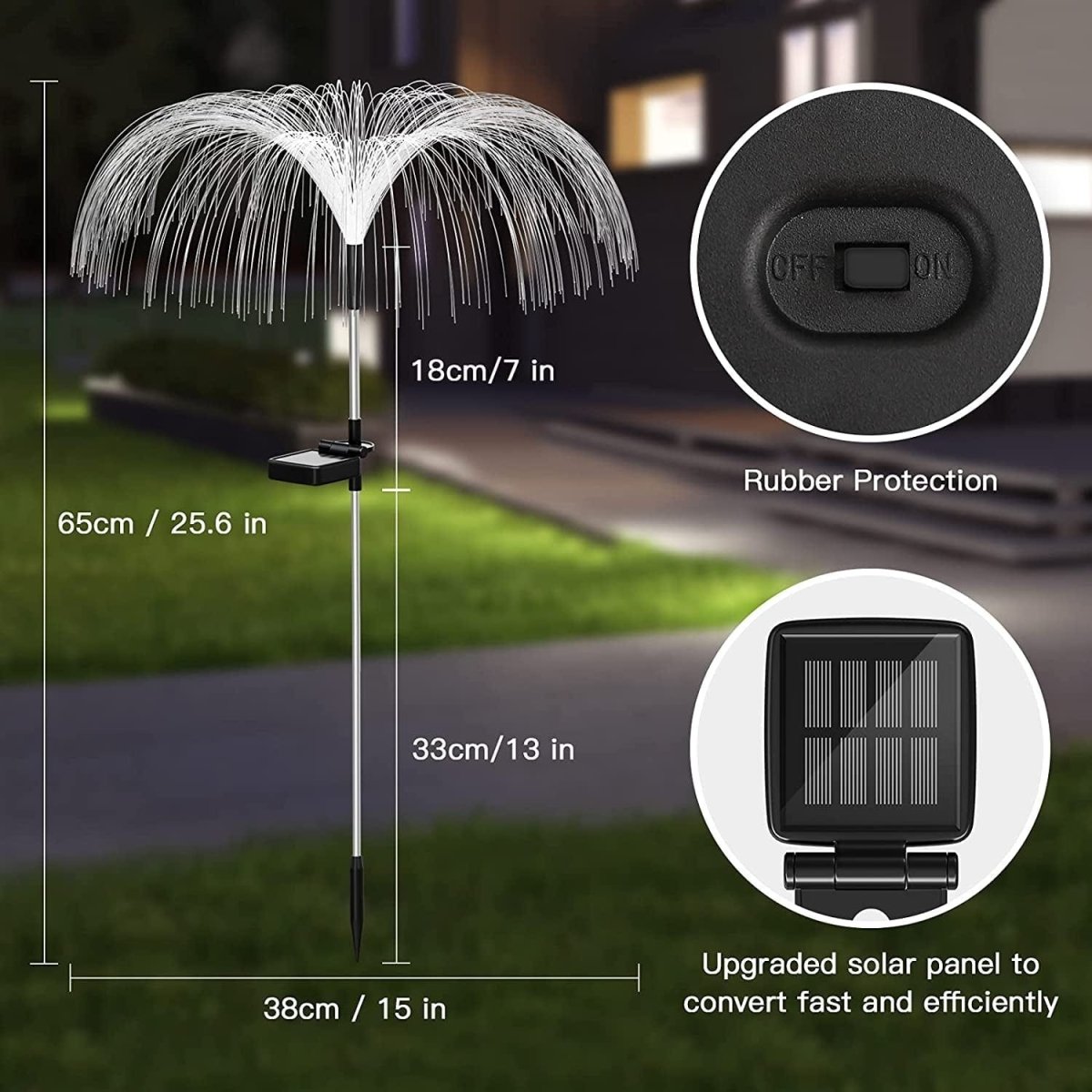 Magical Solar Jellyfish Lights 4Pcs