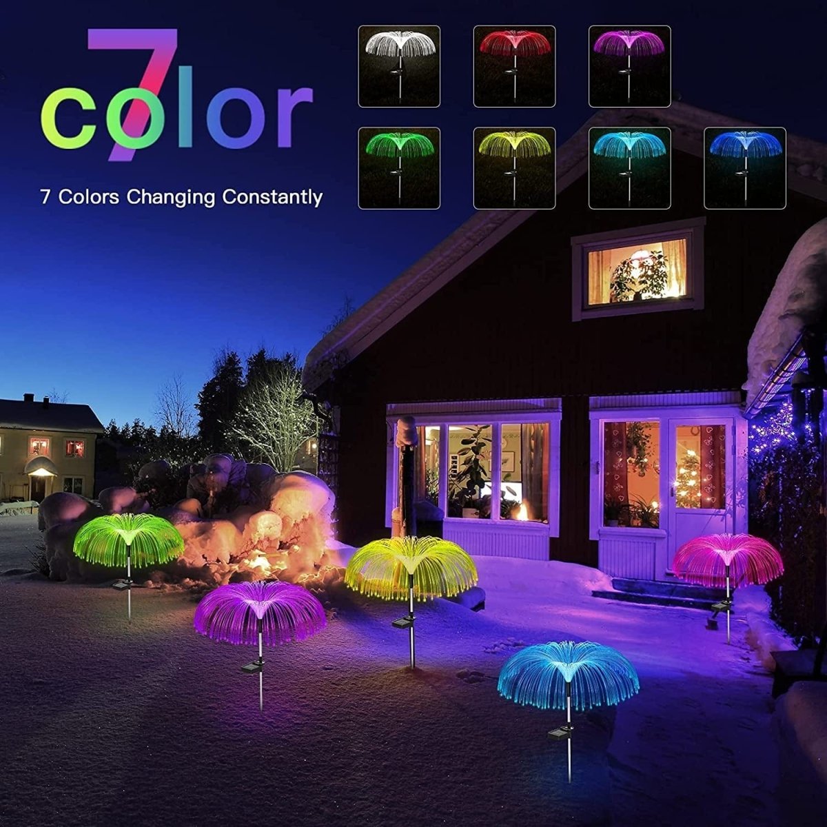 Magical Solar Jellyfish Lights 4Pcs