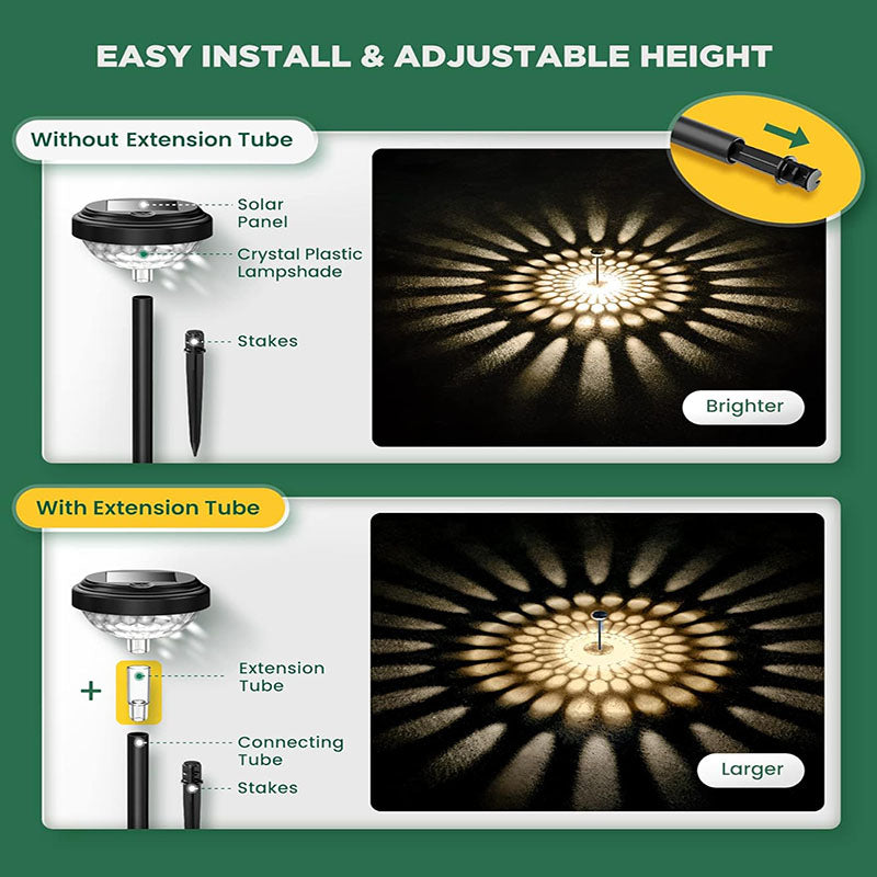 Sunlit Mandala Garden Lights